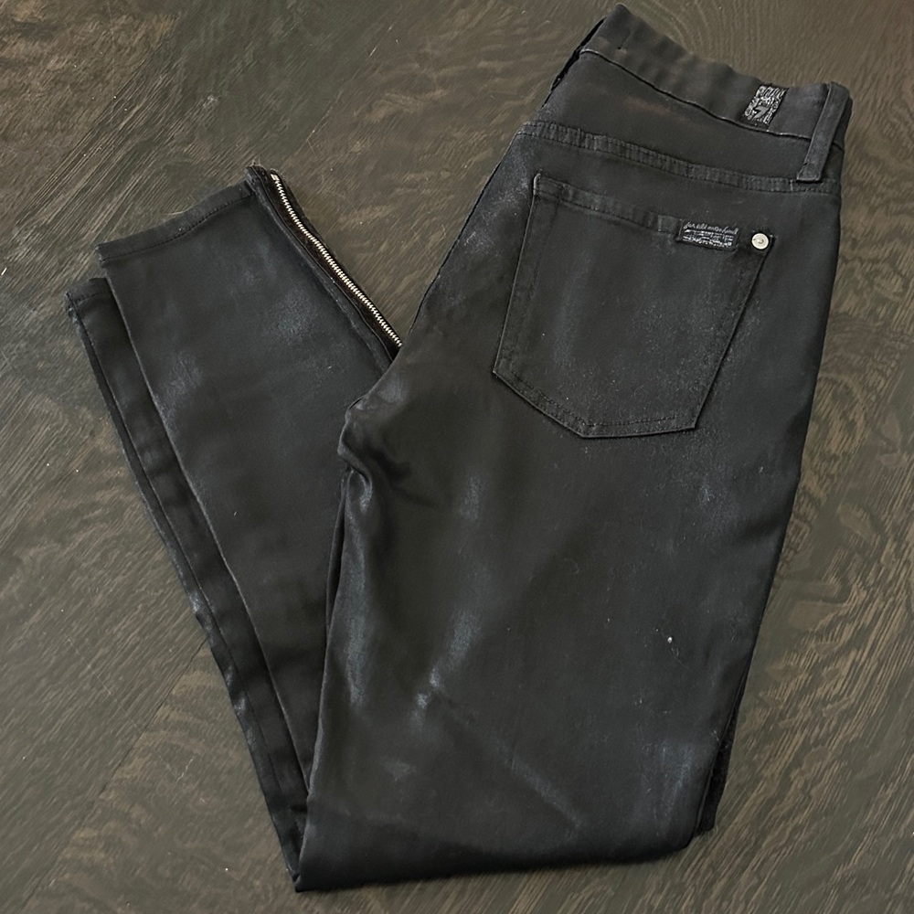 7 For All Mankind Women’s Black Skinny Jeans